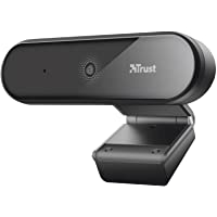 Los mejores  - Trust Tyro Webcam con Microfono PC Full HD 1080p (USB- Enfoque Automático- Videollamadas- Grabación- Conferencias- Skype…